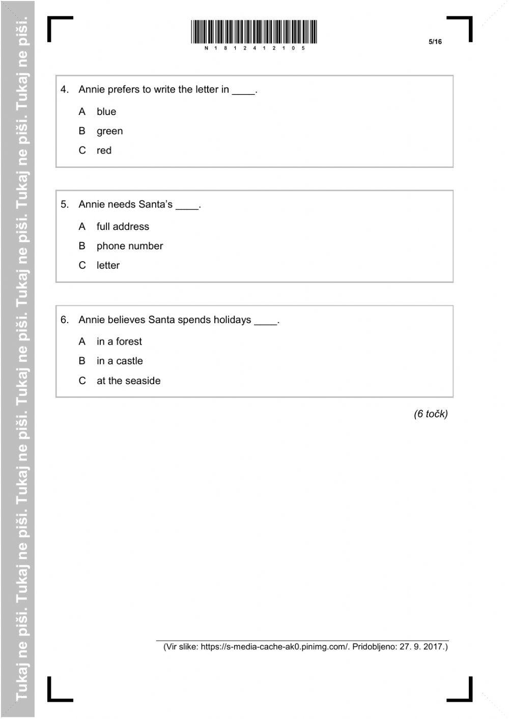 NPZ 6. r 2018 slušni del angleščina