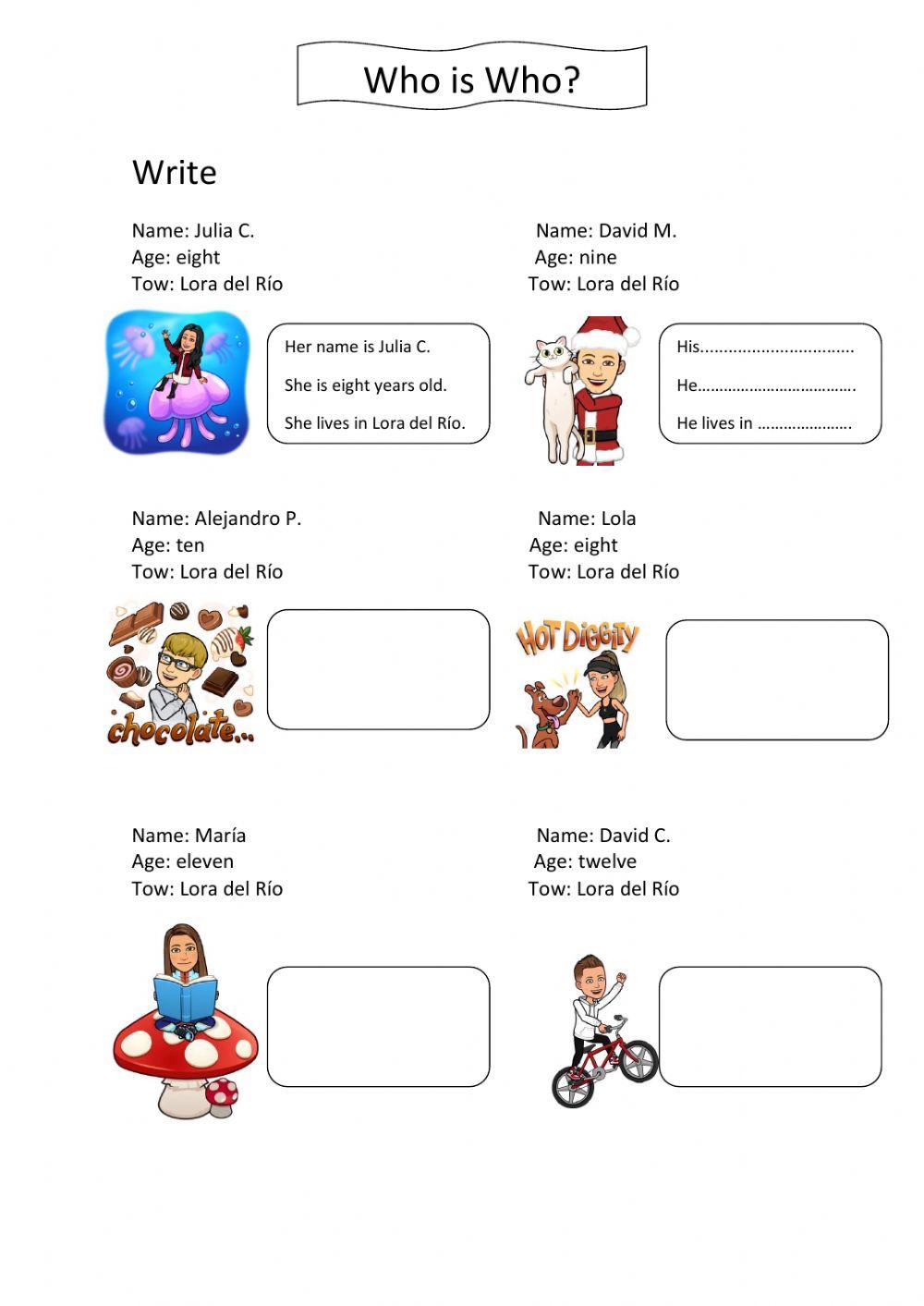 Grammar consolidation his-her worksheet | Live Worksheets