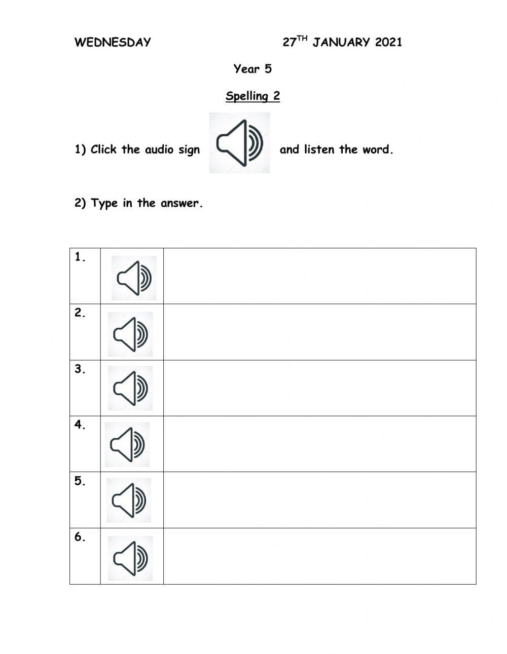 Starter Unit : free time