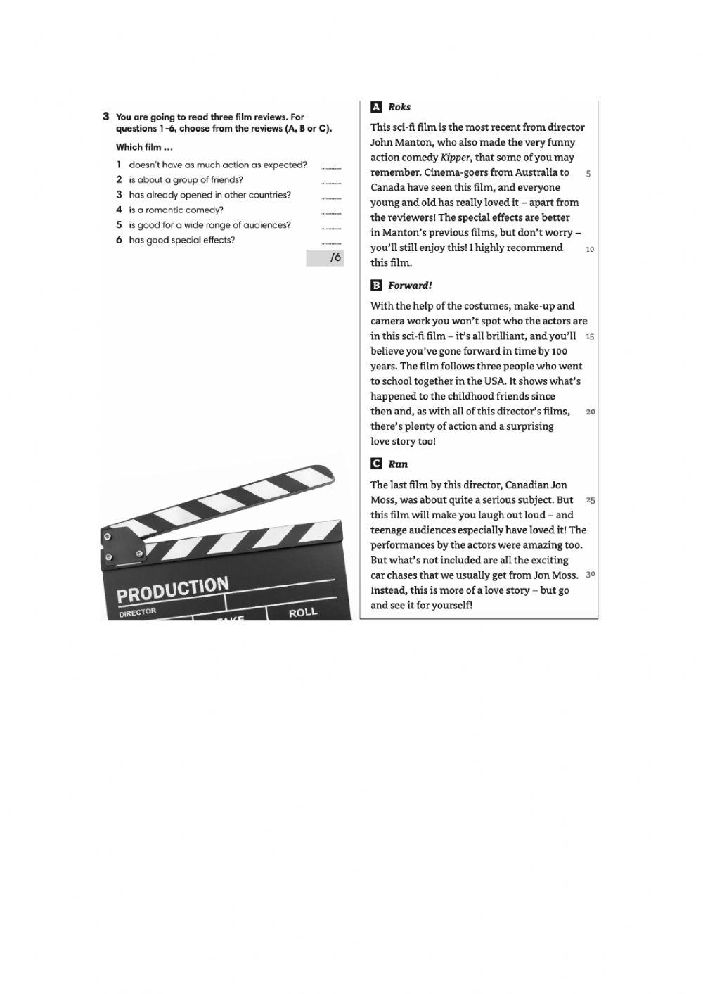 Ket listening and reading practice