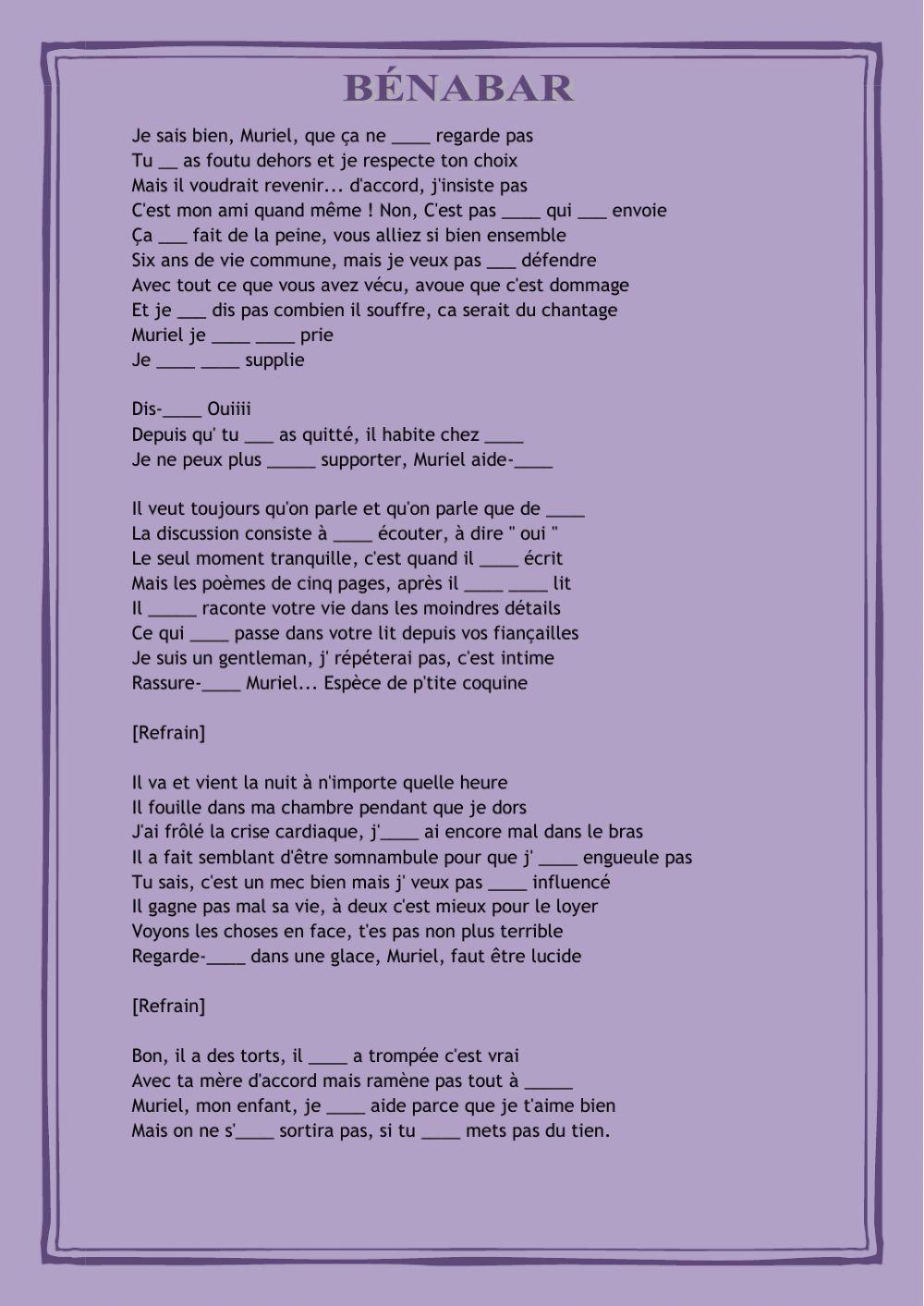 Les pronoms compléments