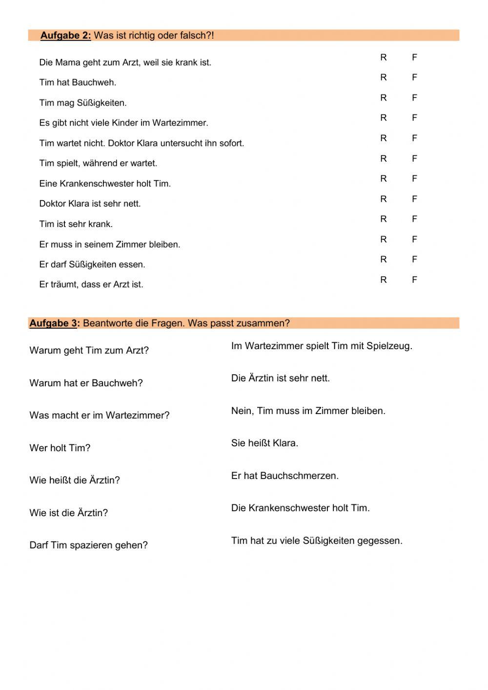 Gesundheit, Modalverben und wenn-Satz