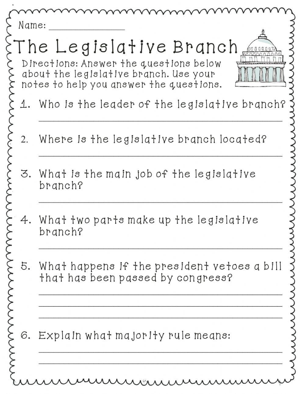 The Legislative Branch