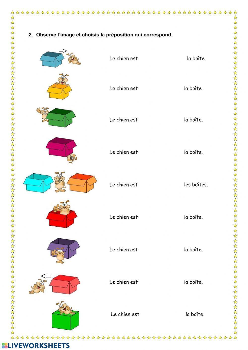 Les prépositions de lieu
