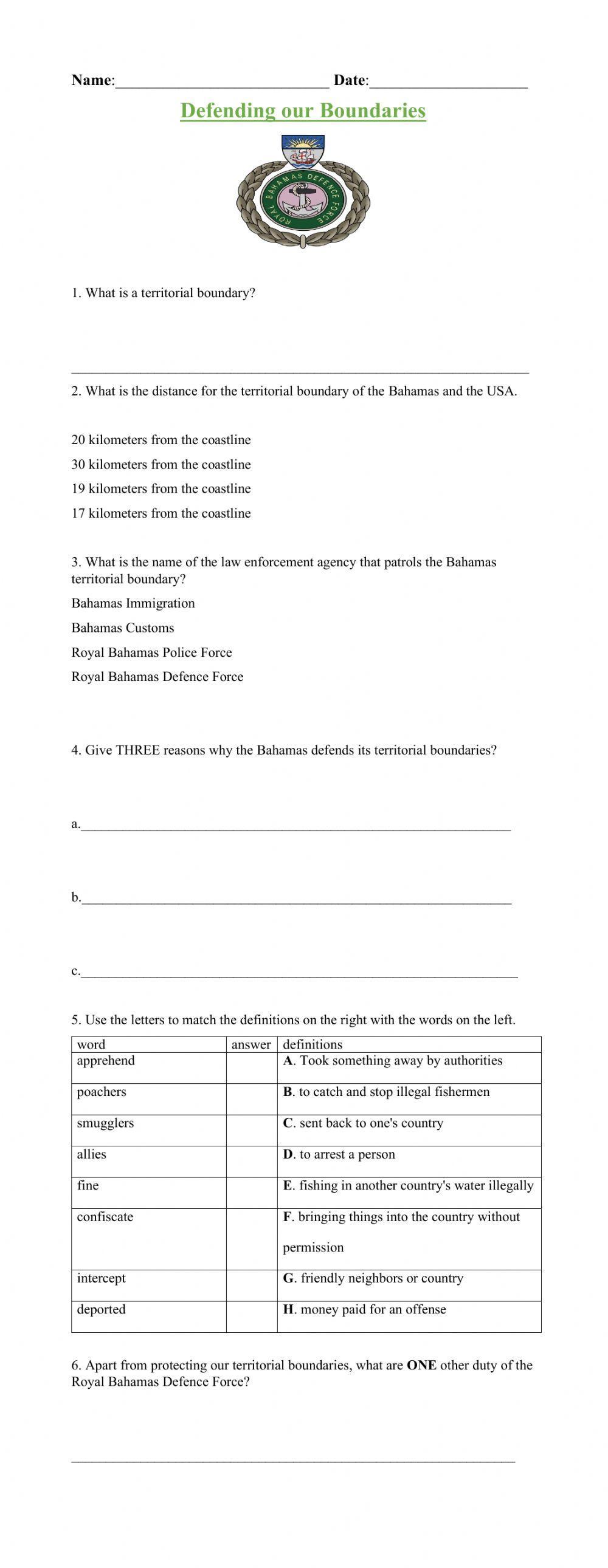 Defending Our Boundaries