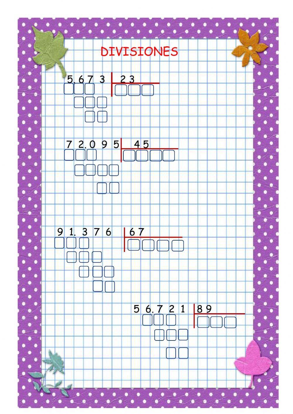 Divisiones por dos cifras