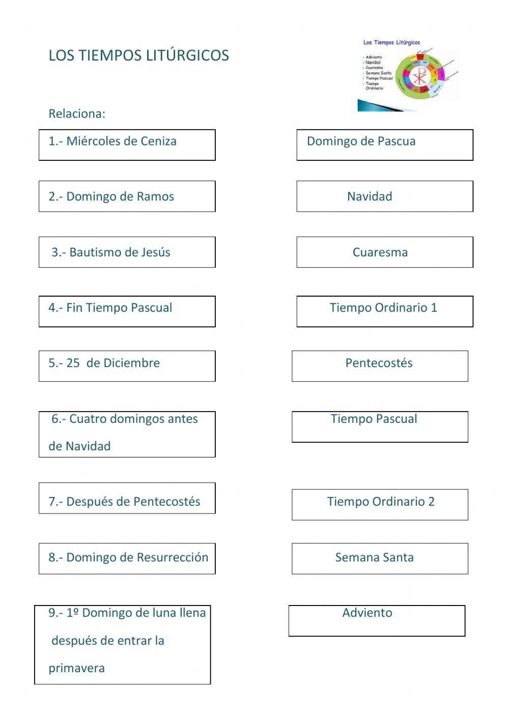 Los Tiempos Litúrgicos