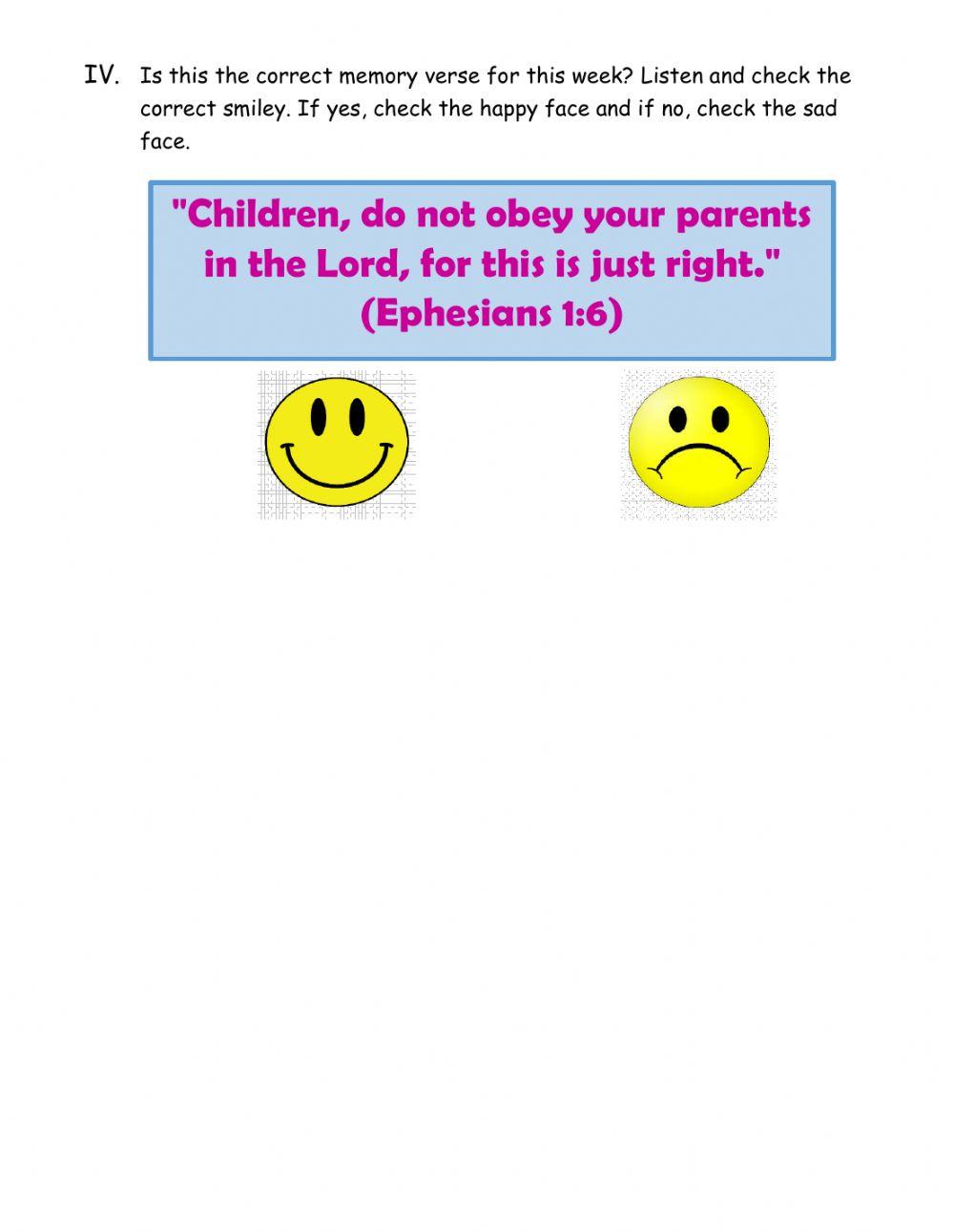 ESP-CL (KINDER) - LESSON 4: BEING DISOBEDIENCE