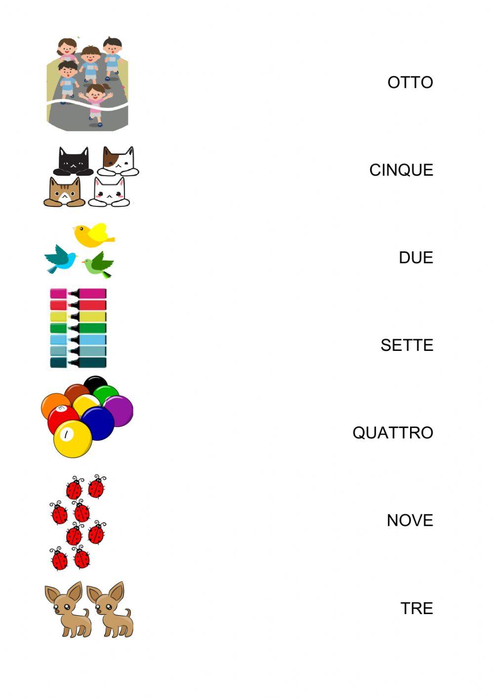 I numeri da 0 a 12 I numeri da 0 a 12