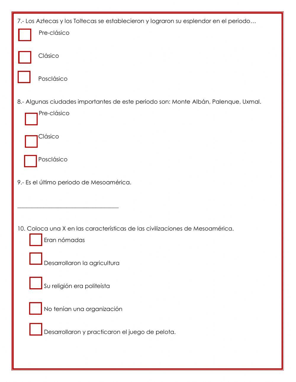 División temporal Mesoamérica