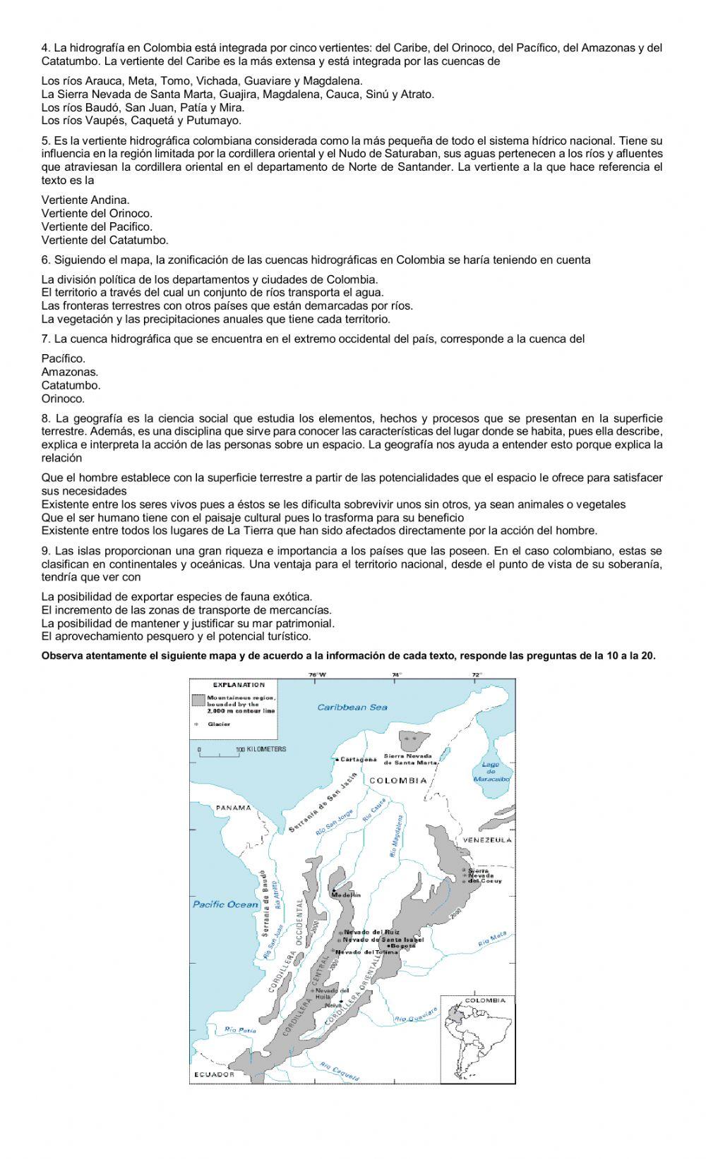Geografía física de Colombia