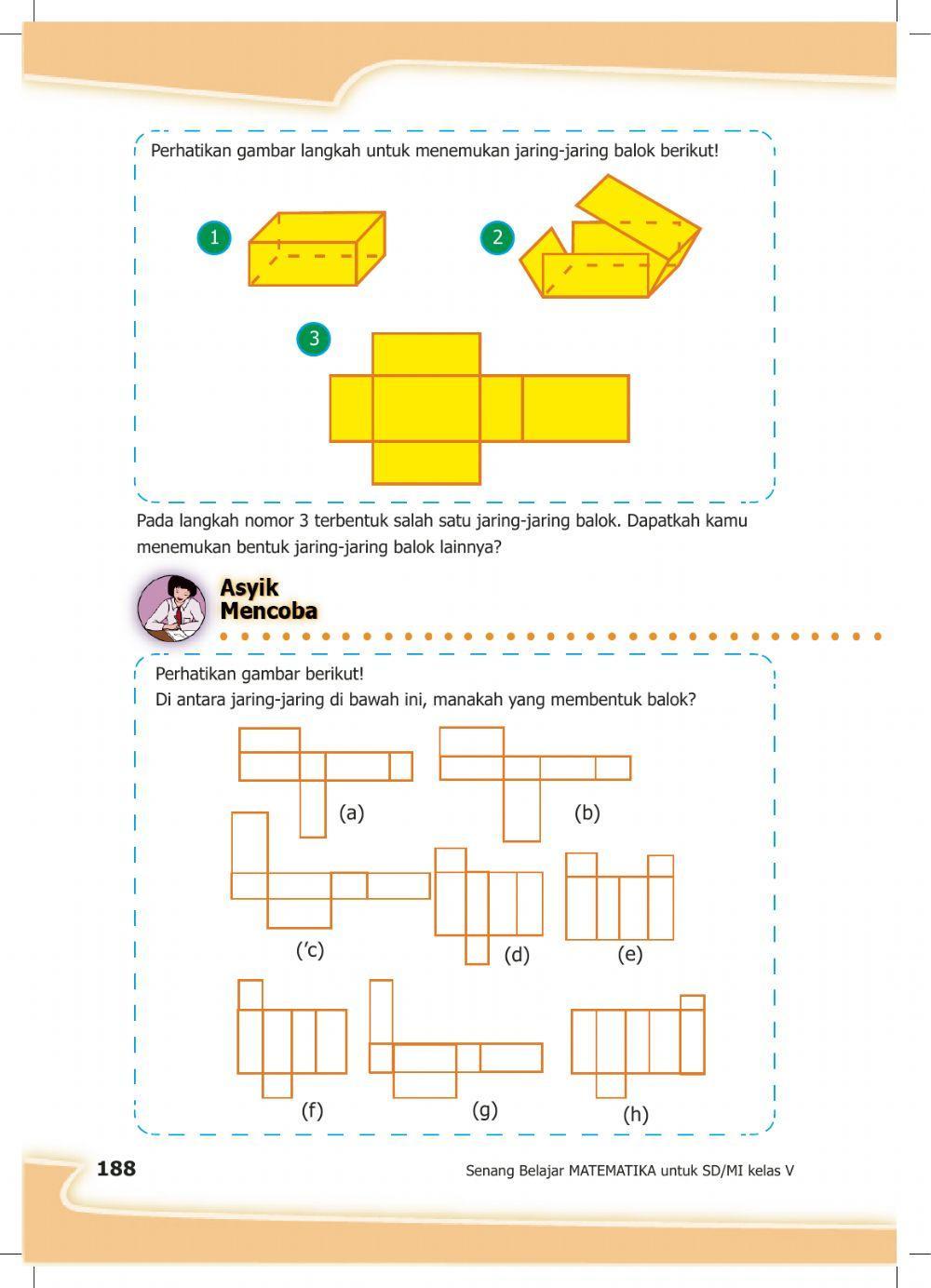 Jaring-Jaring Kubus dan Balok