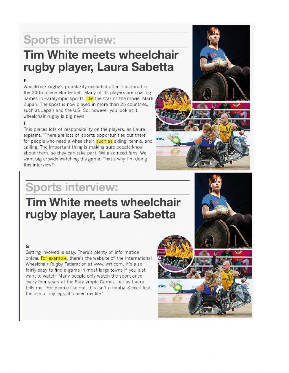 I 4 Unit 10 B Reading