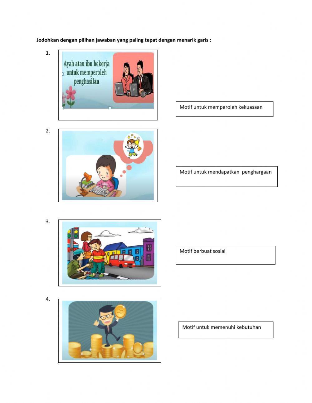 Tindakan, motif dan prinsip ekonomi