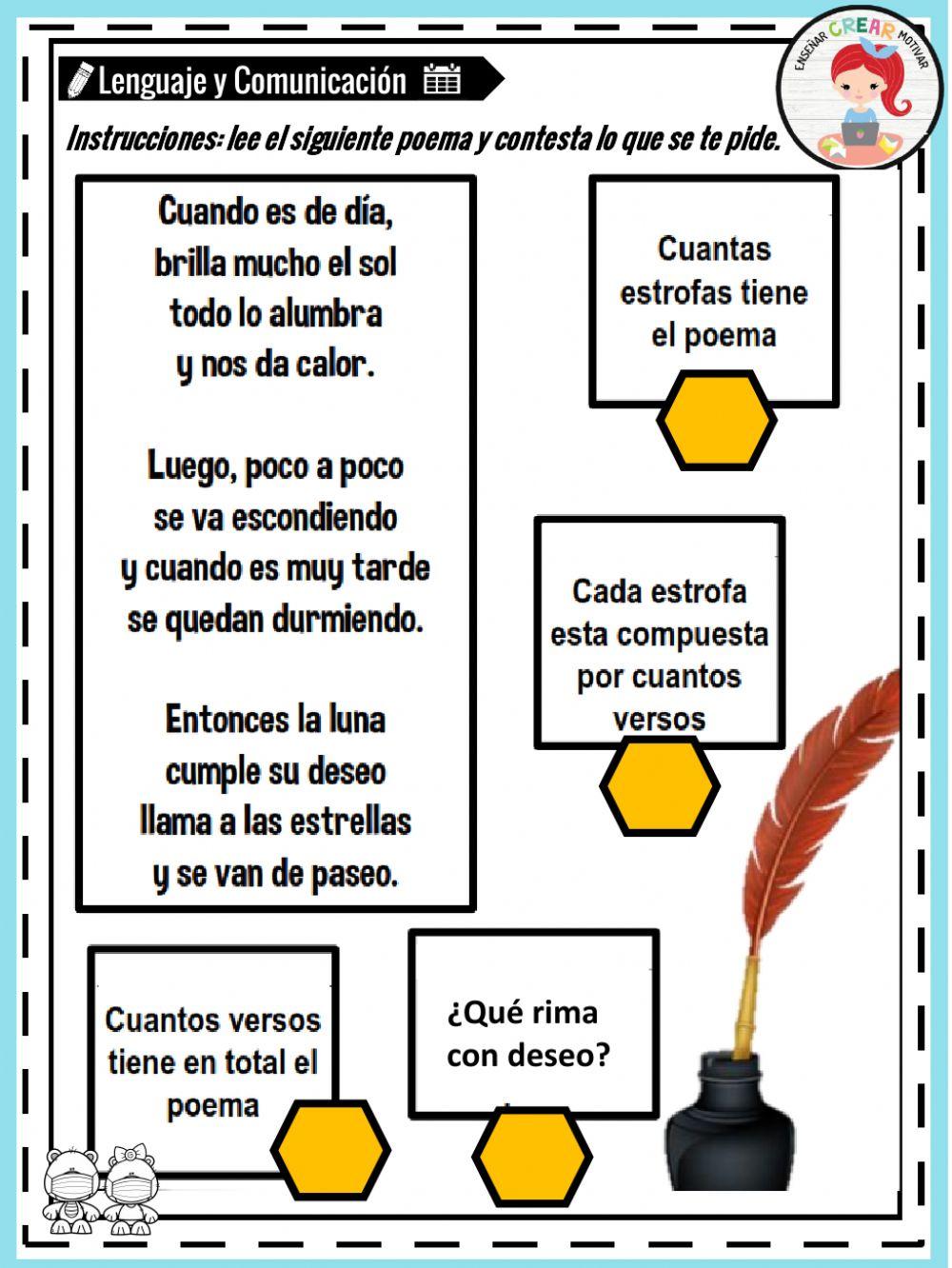 Versos, Estrofa y Rimas