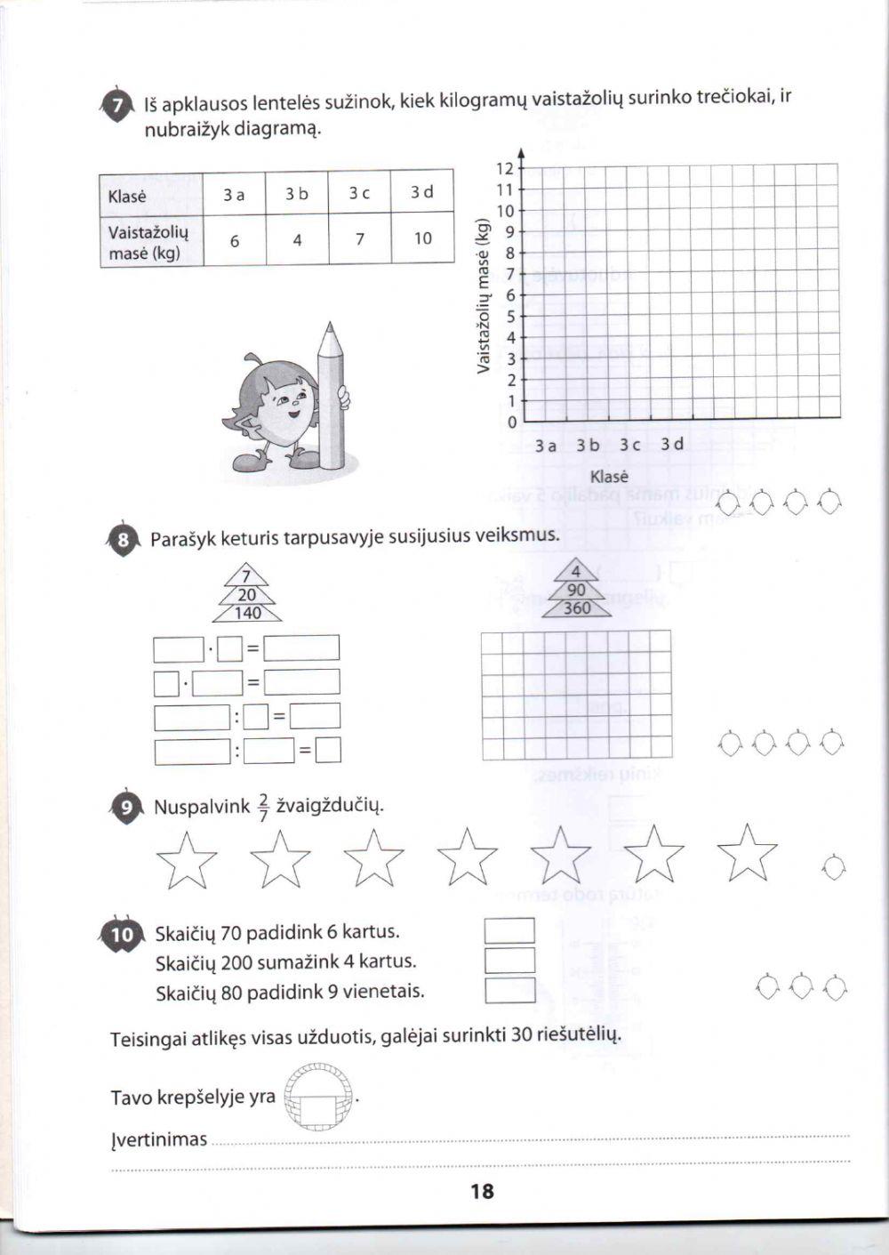 5 matematikos testas