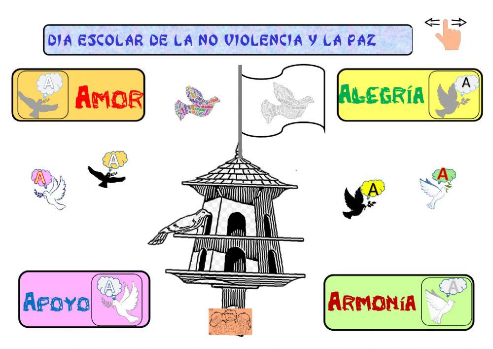 Ficha de la Paz-letra A- Educ. Infantil