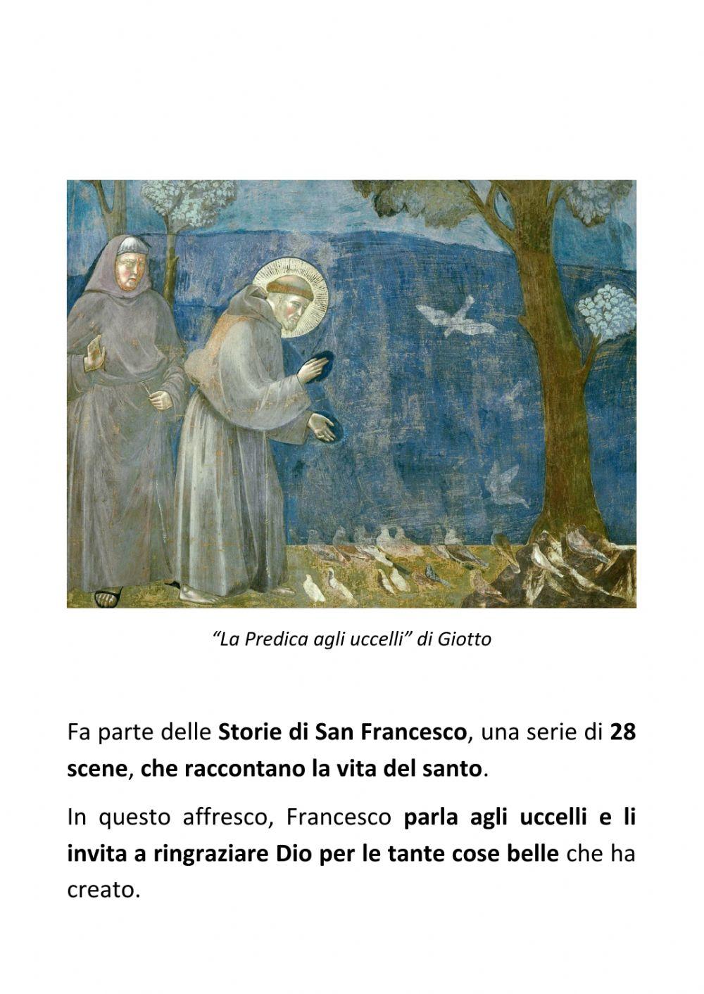 La Predica agli uccelli di Giotto