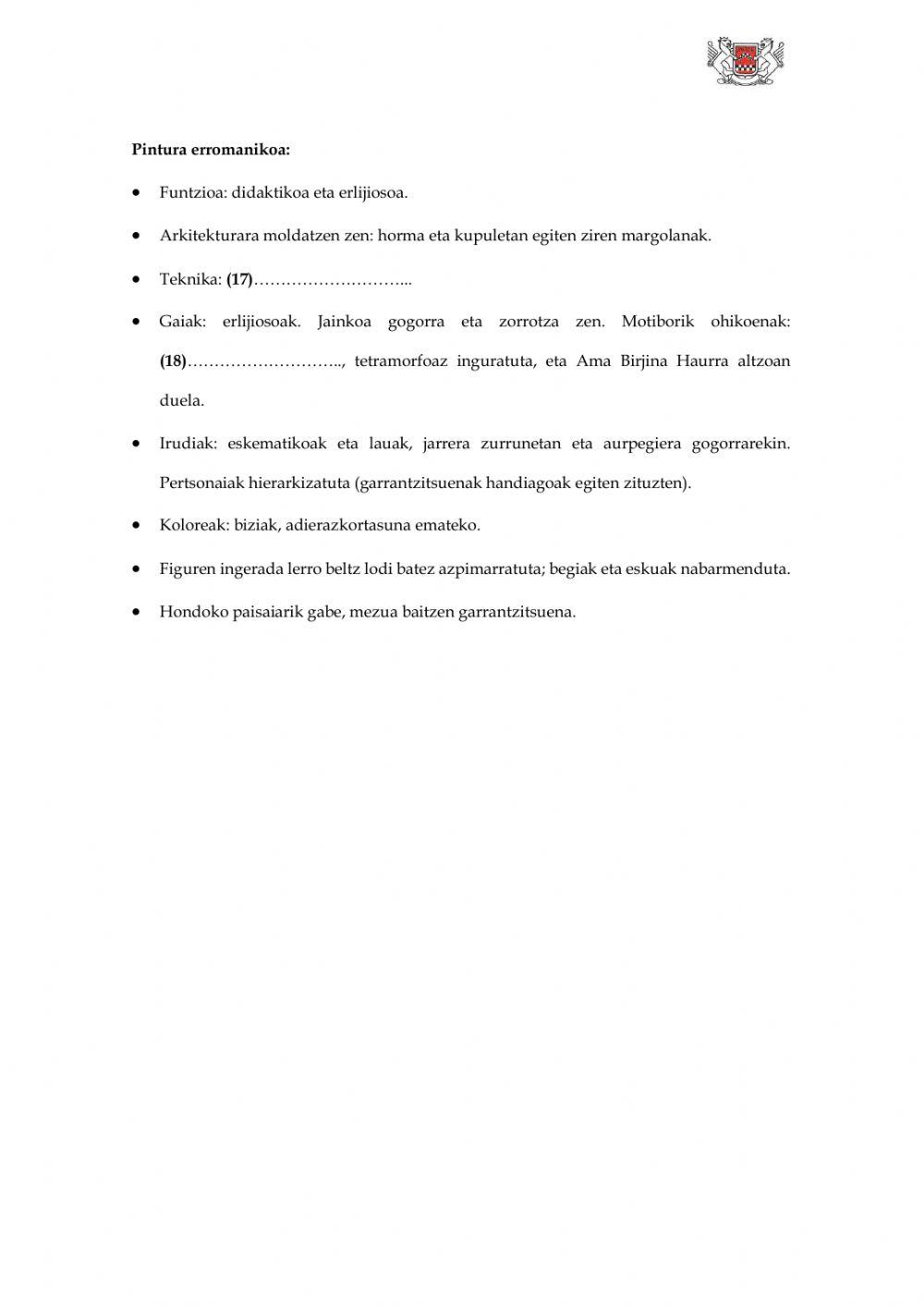 (DBH 2) Arte erromanikoa