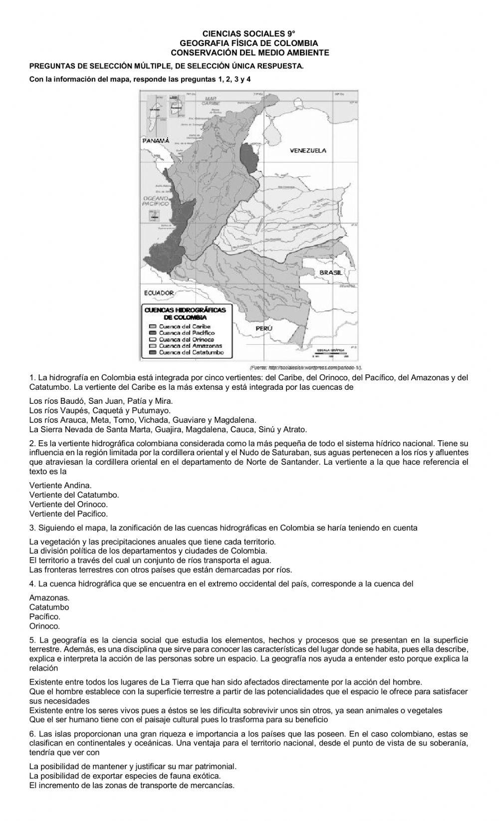 Geografía física de Colombia