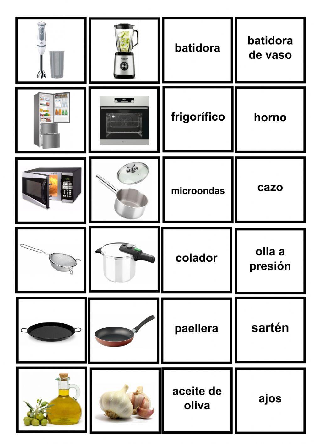 Vocabulario cocina