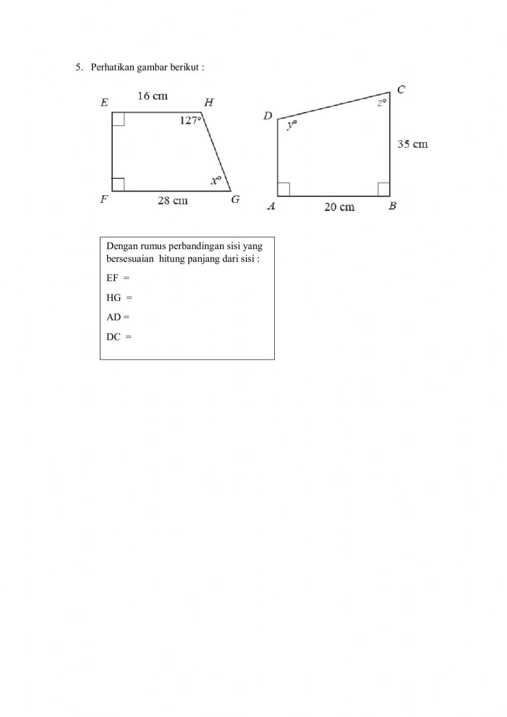 Kesebangunan bagun datar