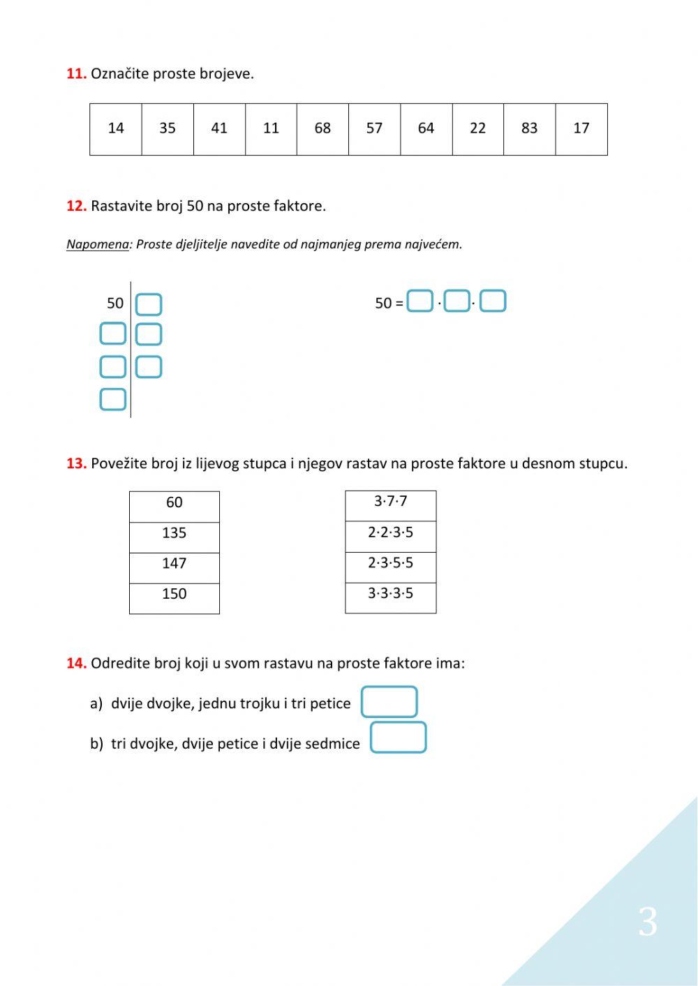 Djeljivost prirodnih brojeva
