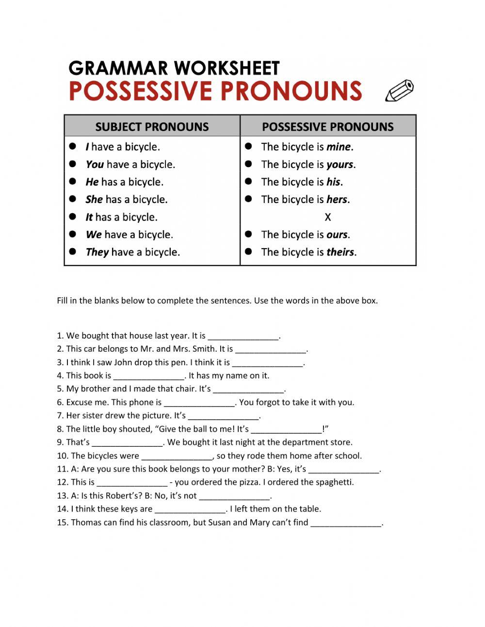 Possessives