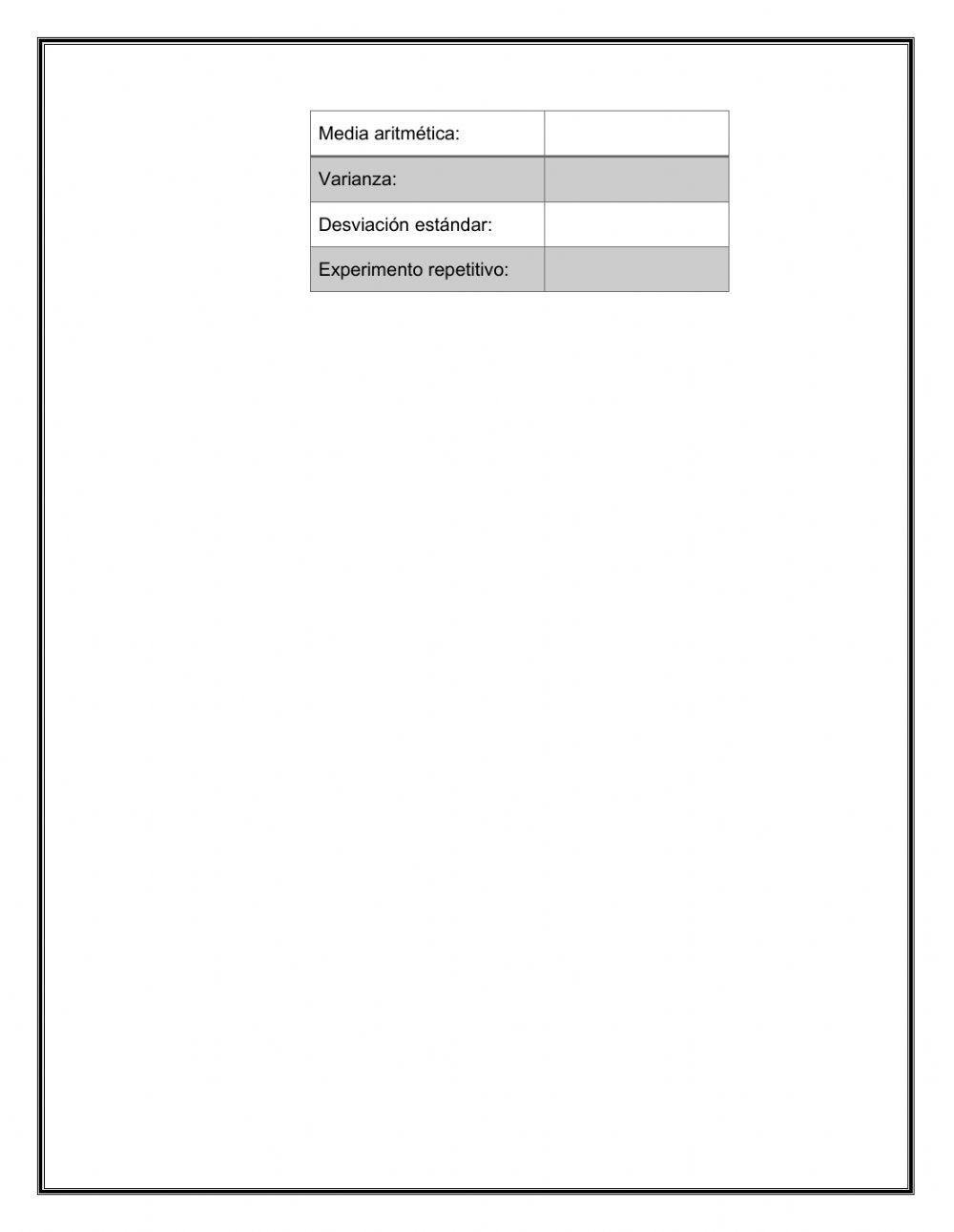 Desviación Estándar