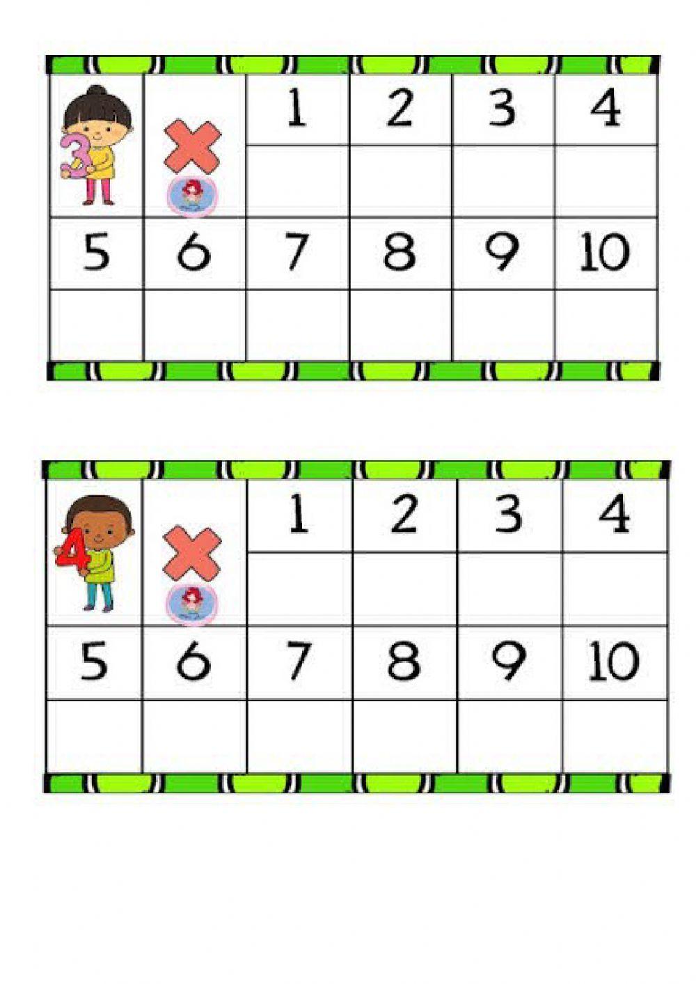 Tablas de multiplicar