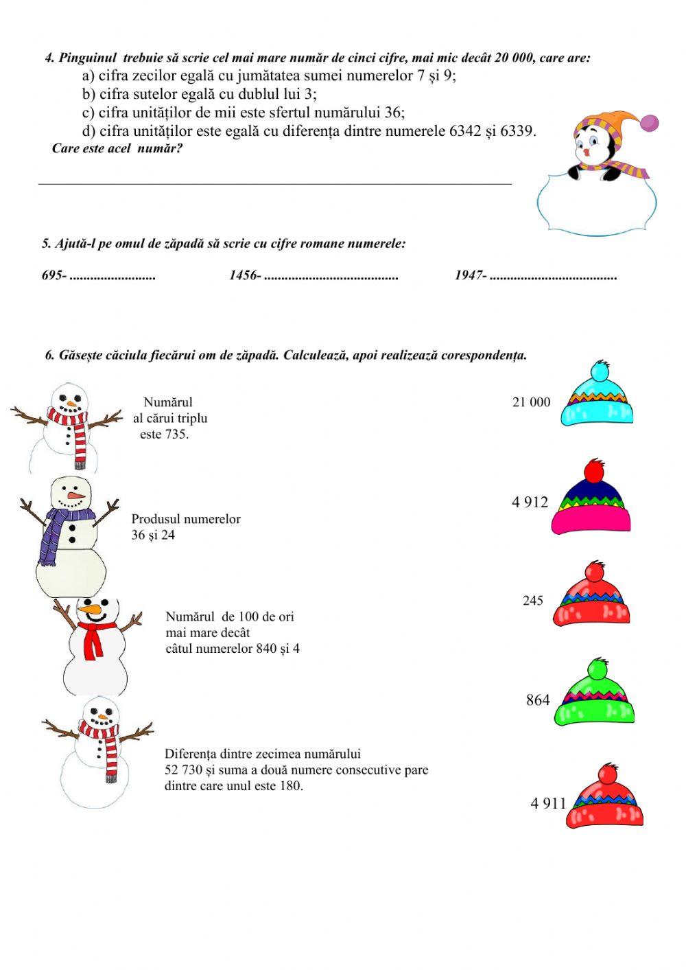 Evaluare semestrul I