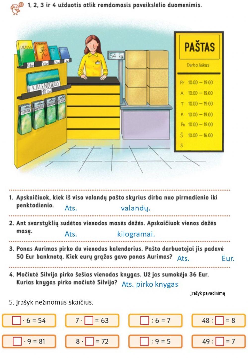 Raskime ir skaičiuokime