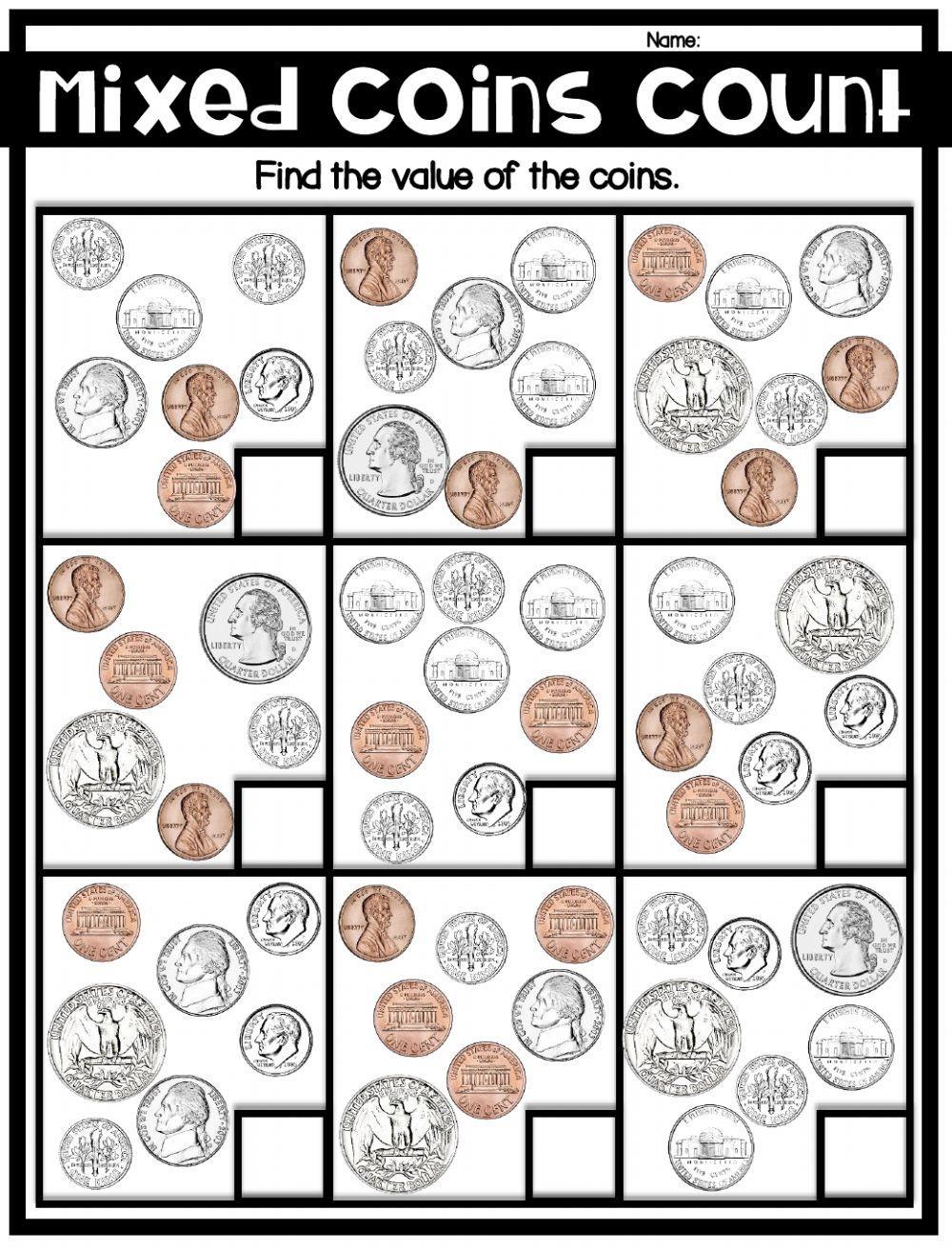 Counting mixed coins 2