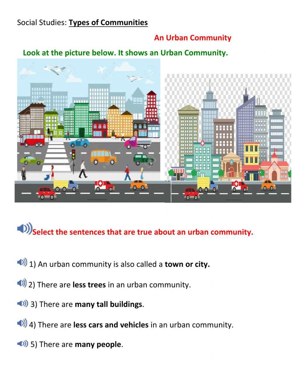 Types of Communities interactive worksheet | Live Worksheets types-of-communities-interactive-worksheet-live-worksheets