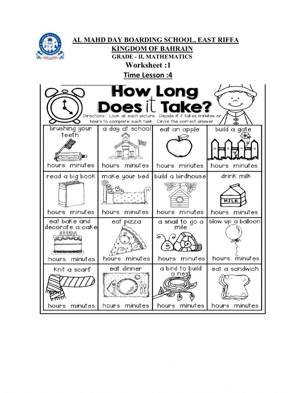 Math online exercise for 2 Live Worksheets
