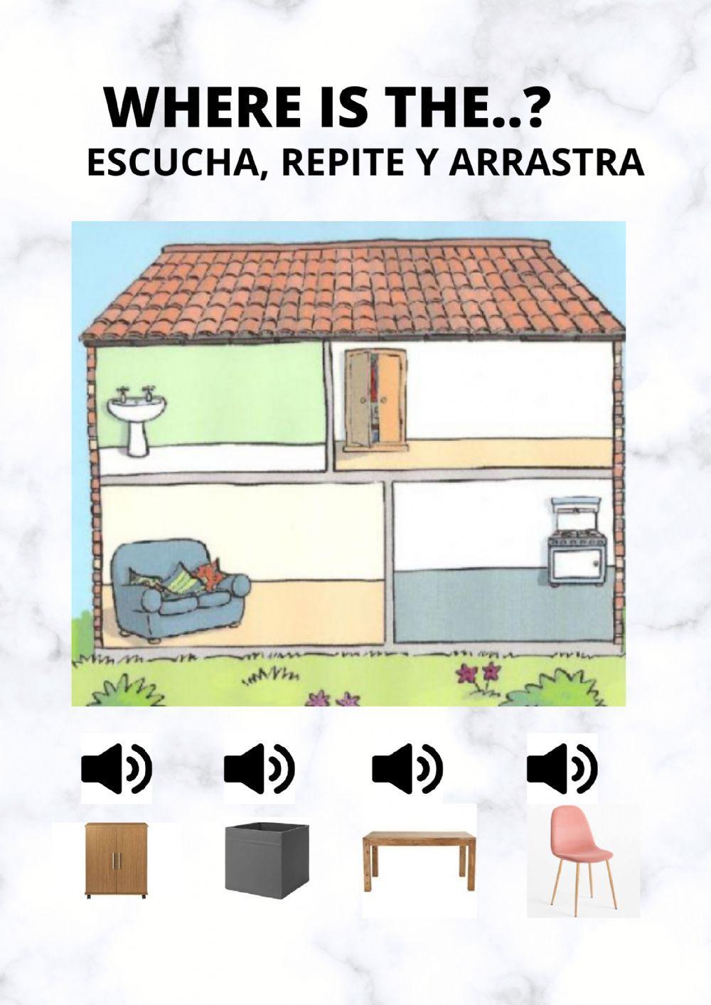 Rooms of the house and furtniture