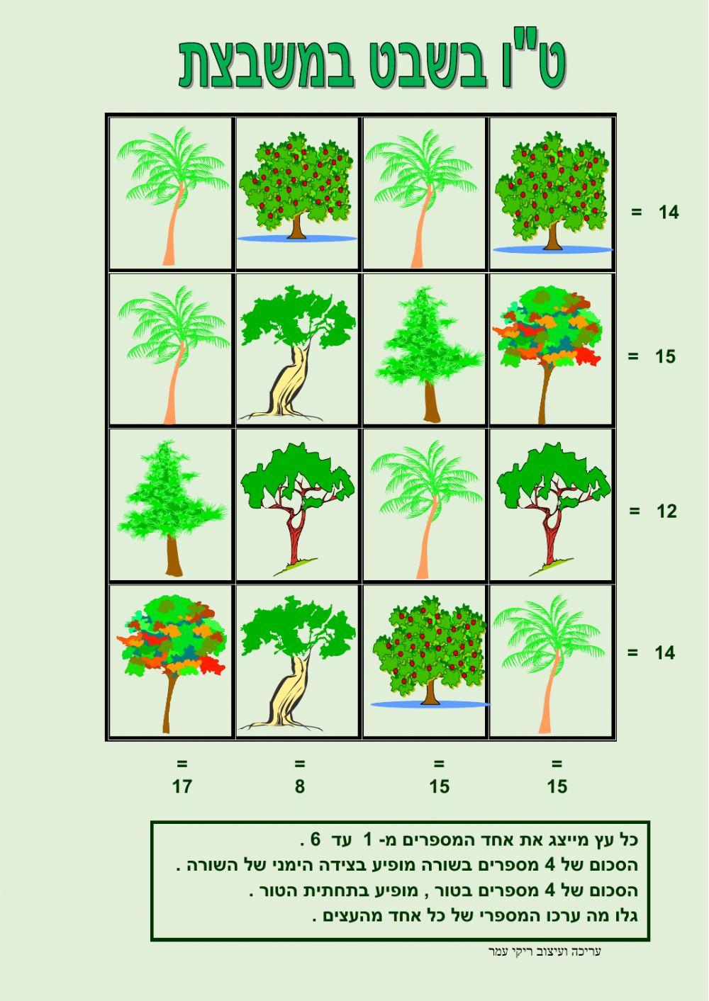 טו בשבט במשבצת