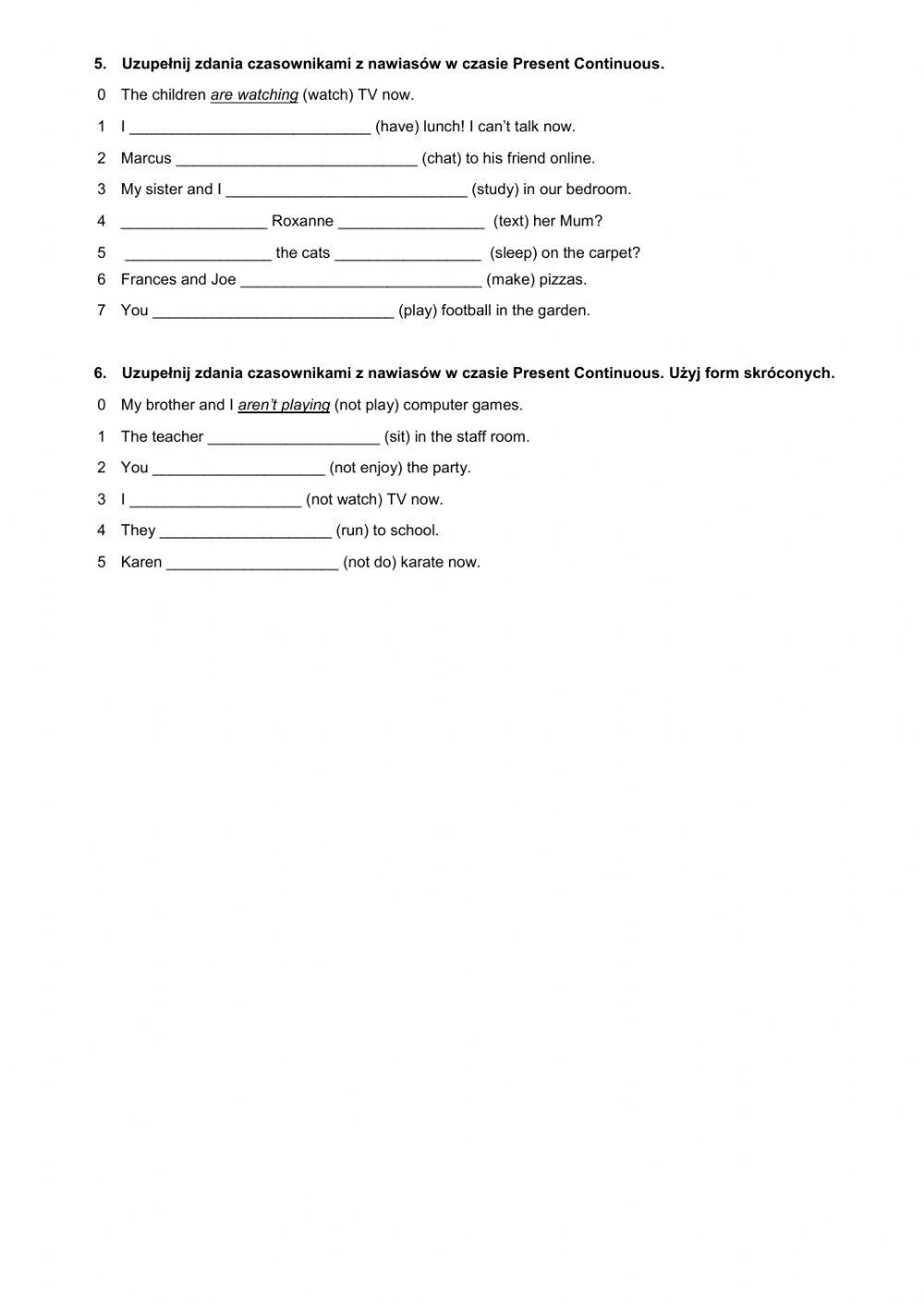 English Class A1+  Unit 3 Vocabulary and Grammar Test