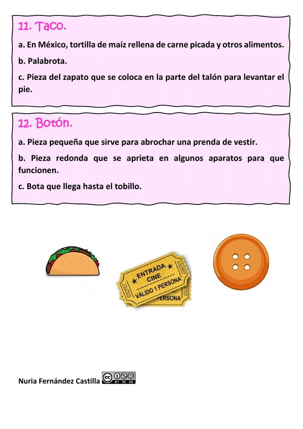 Palabras polisémicas