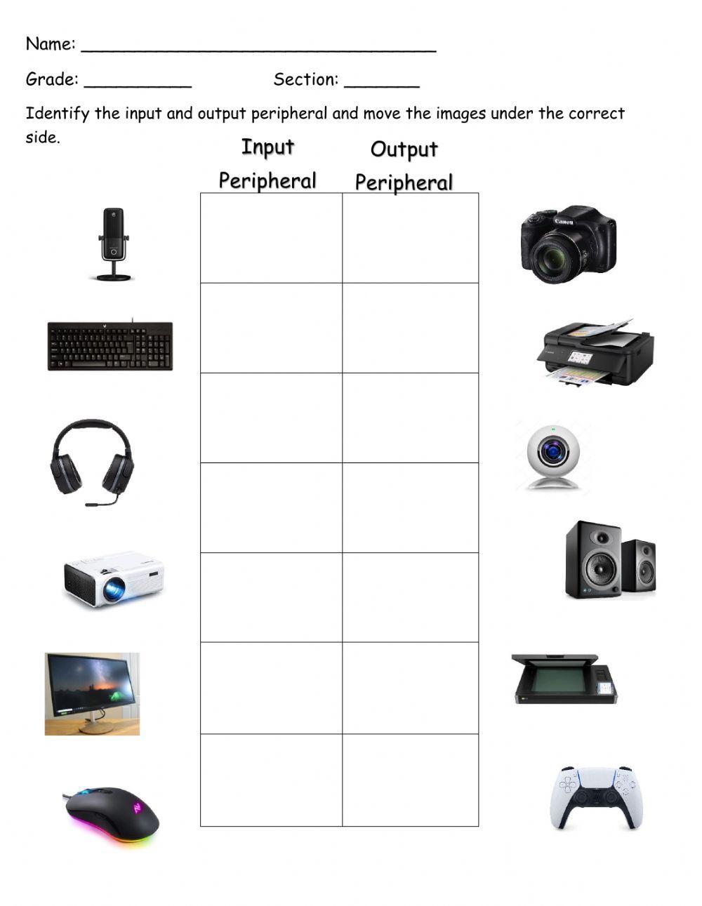 Input and Output Peripherals