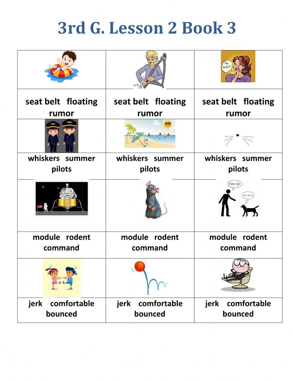 3rd G. Phonology Lesson 2 Book 3