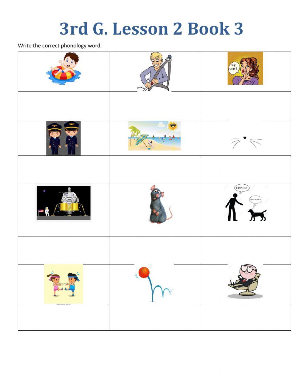 3rd G.Phonology Lesson 2 Book 3