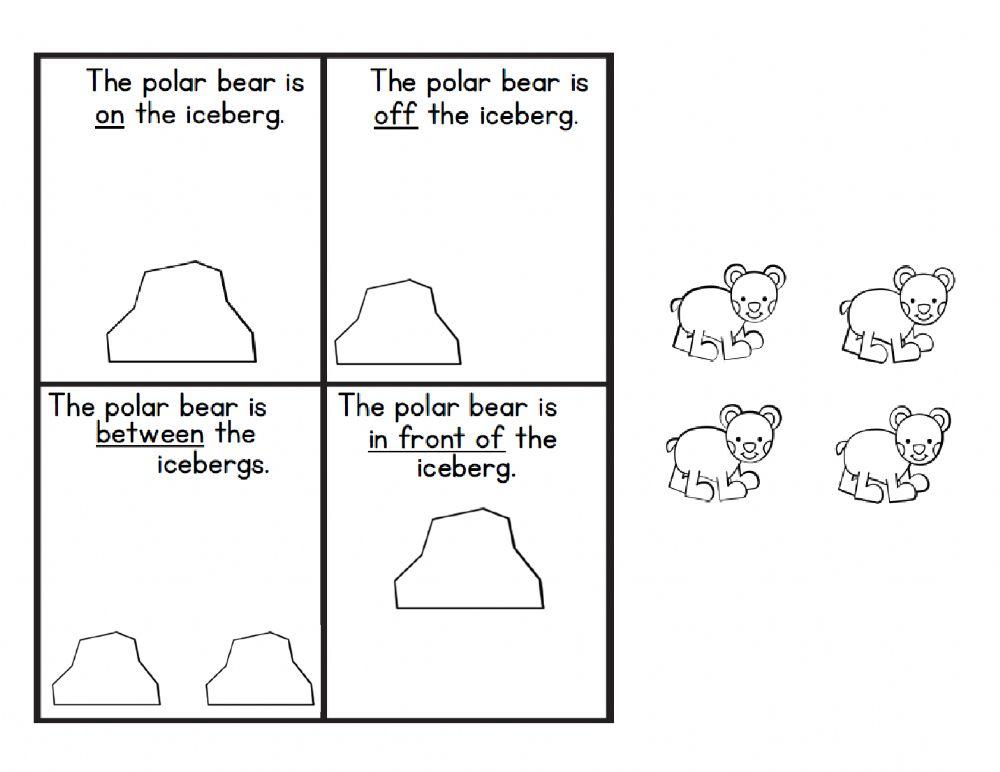 Polar Bear Positional Words