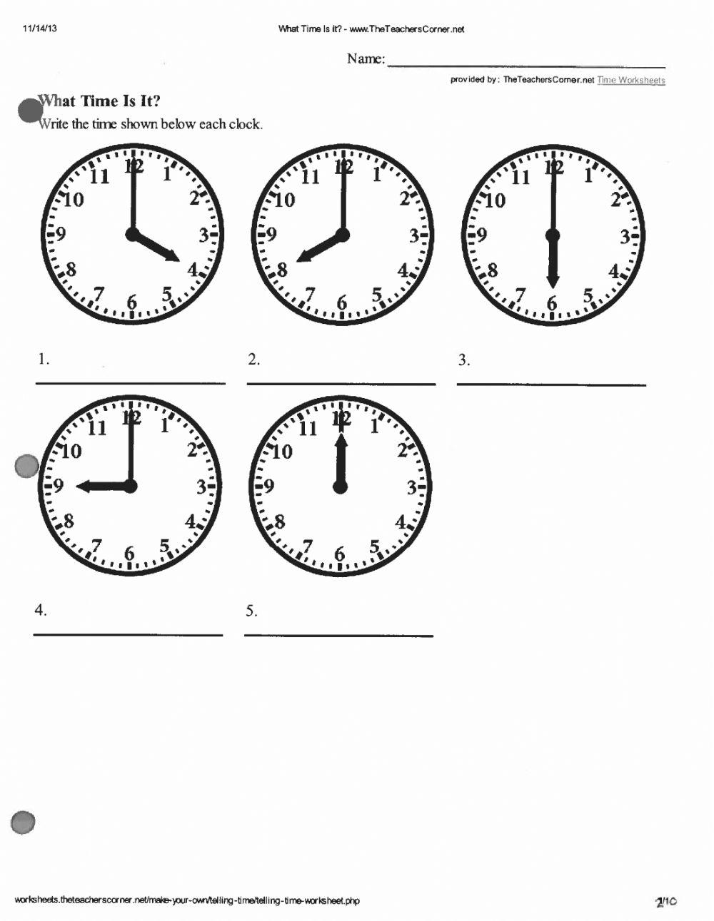 1-hour-2-worksheet-live-worksheets