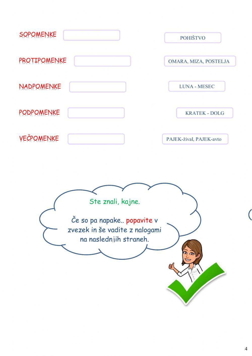 Preveri svoje znanje