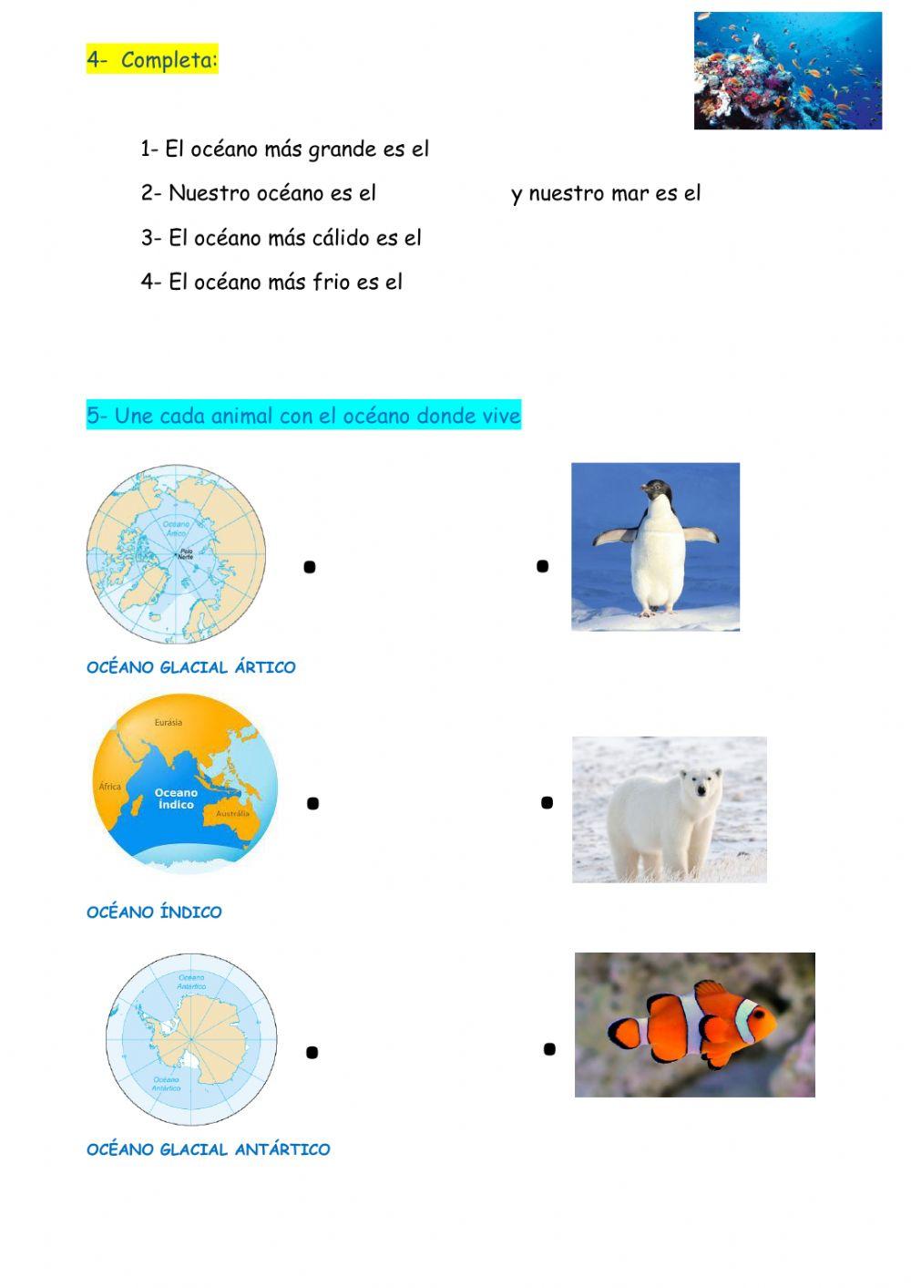 LA TIERRA: OCÉANOS Y CONTINENTES