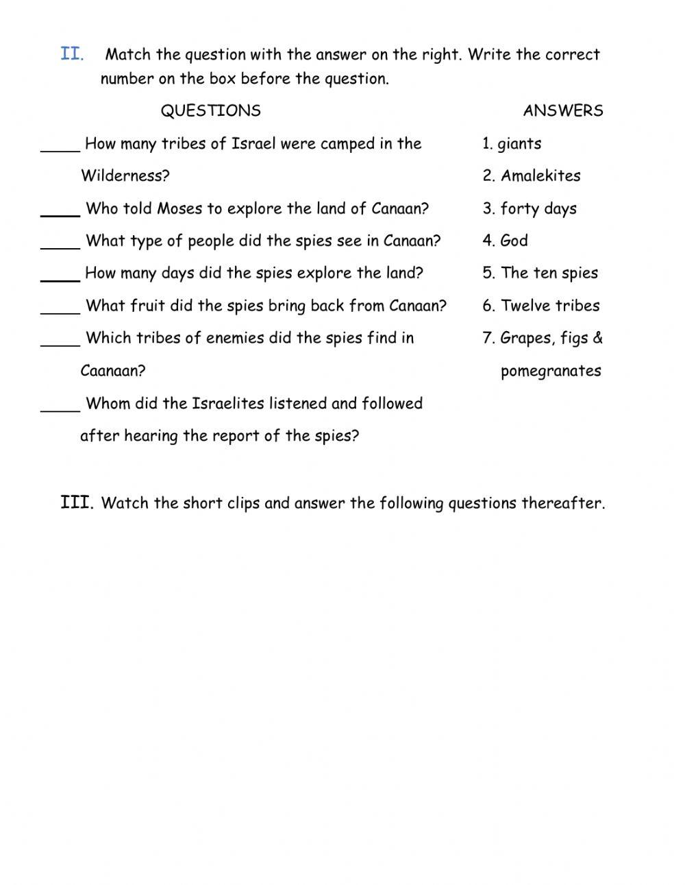 ESP-CL (PRIMARY) - LESSON 4: BEING DISOBEDIENT -QUIZ