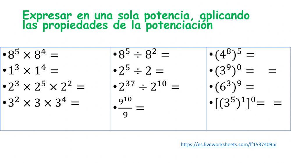 Propiedades de potenciación2