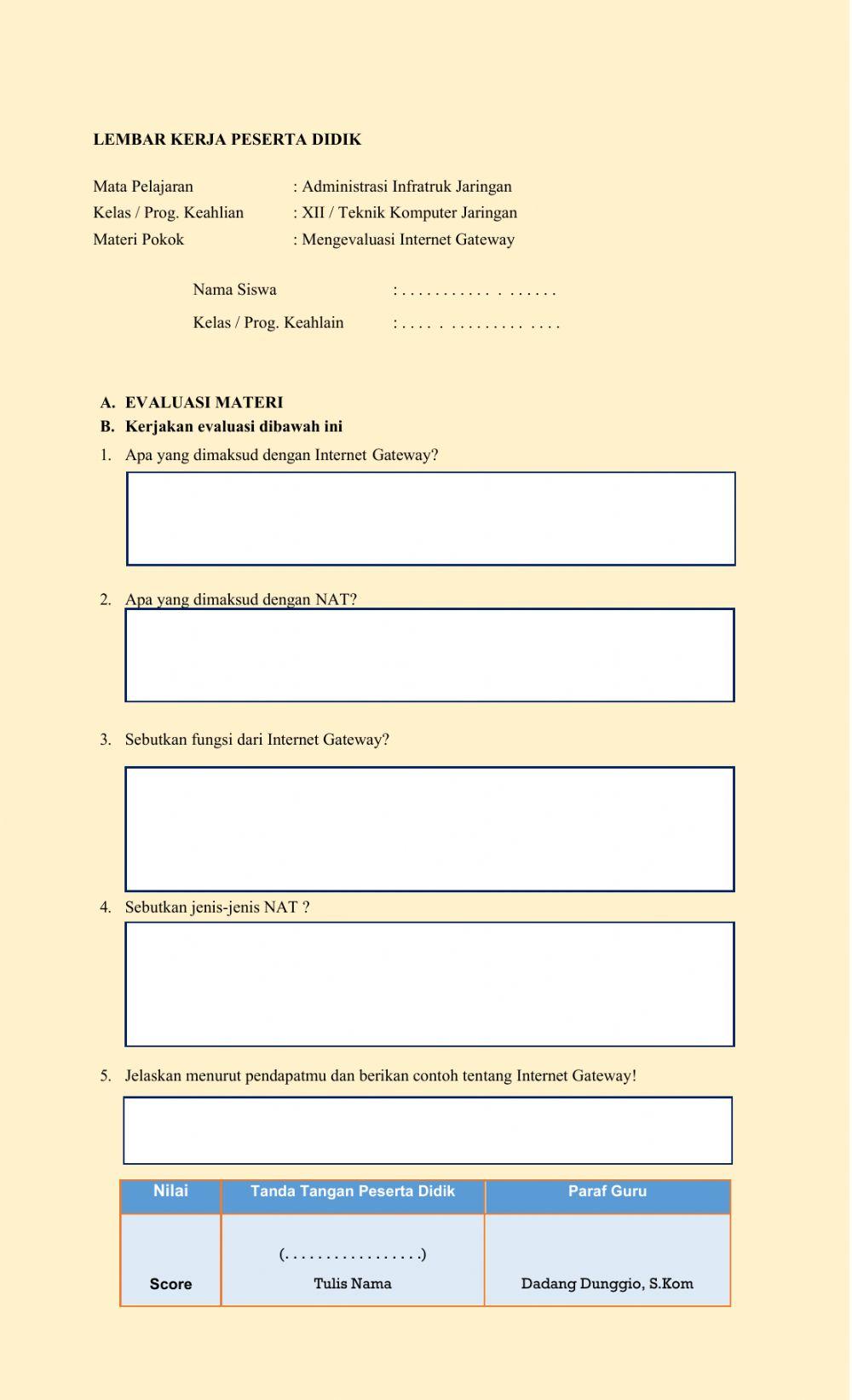 LKPD-1 Kelas XII TKJ