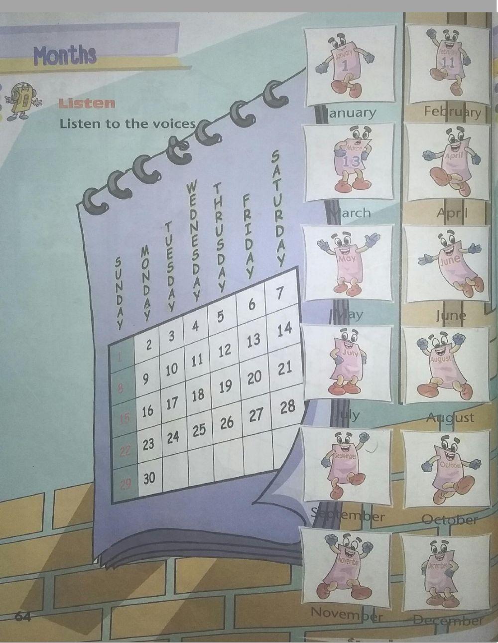 DAYS AND MONTHS Kls 3 sem.2 KD5 part2 (28-01-2020)